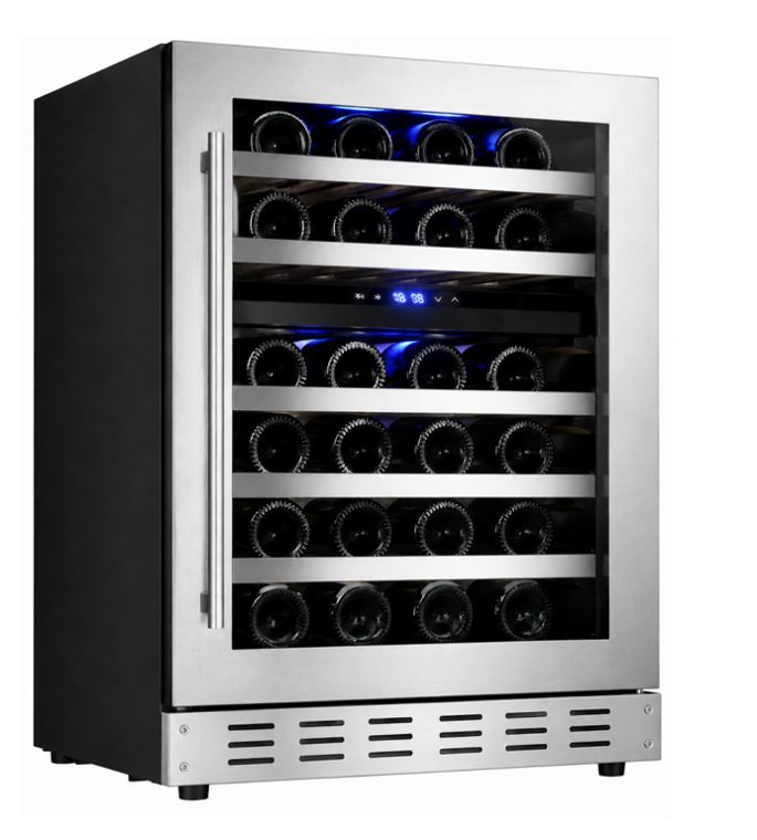 JC-150WD — 24-inch built-in wine cooler, dual zone